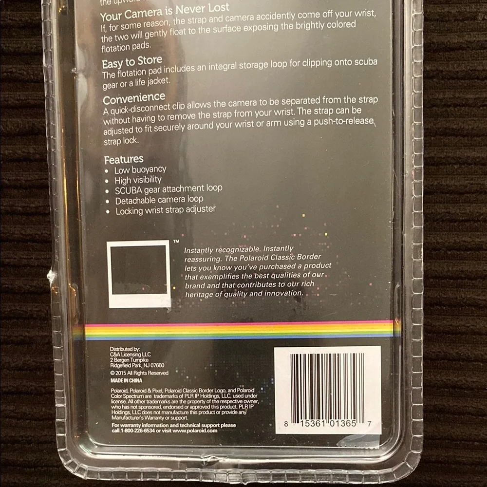 Polaroid Red Flotation Camera Strap - Picture 4 of 4